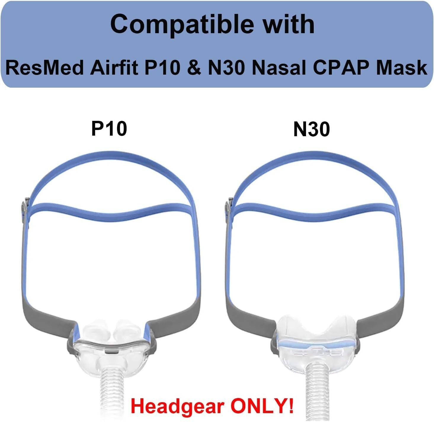 new Latest Version Headgear Compatible with Airfit N30, Adjustable... 07FC0E-D4 - KOEEK