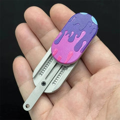 Creative Ice Cream Fidget Slider EDC Metal Push Haptic Slider Kawaii Fidget Toy 07FC0E-D4 - KOEEK