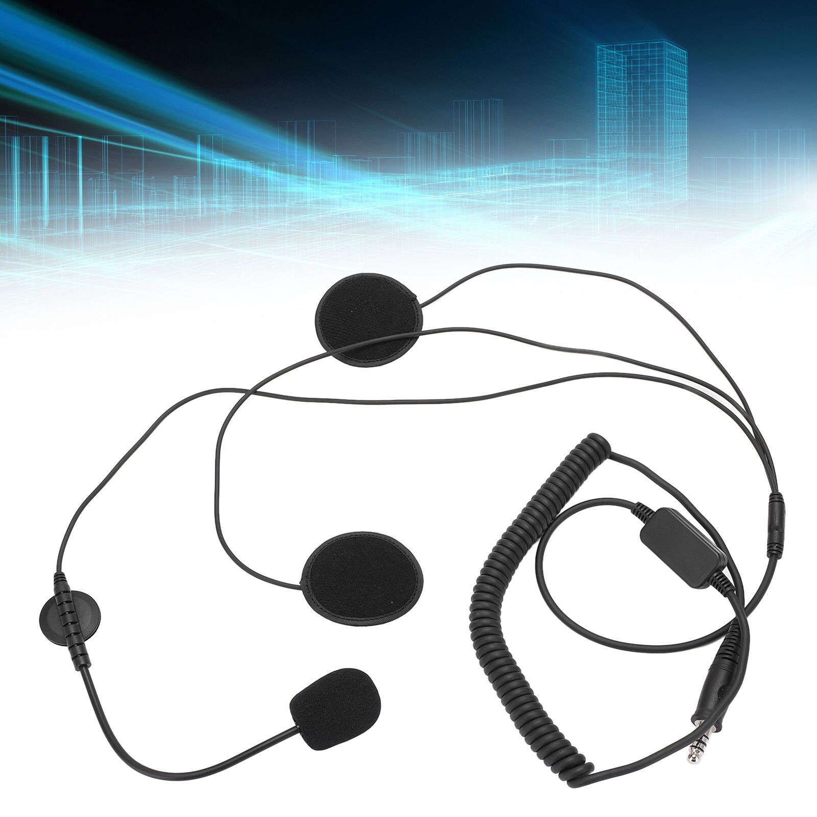 new Helmet Headset Microphone Fully Shielded With Dynamic Radio Frequency Noise koeek - KOEEK