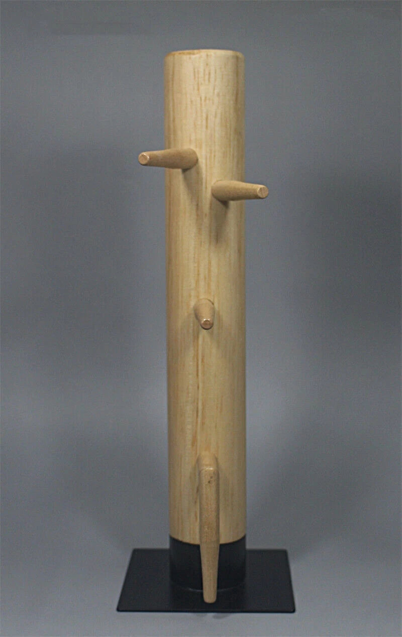 1/6 Ip Man Wing Chun Stun Wooden Dummy Kung Fu 28cm Strike Pad Metal Base Boxed 07FC0E-D4 - KOEEK