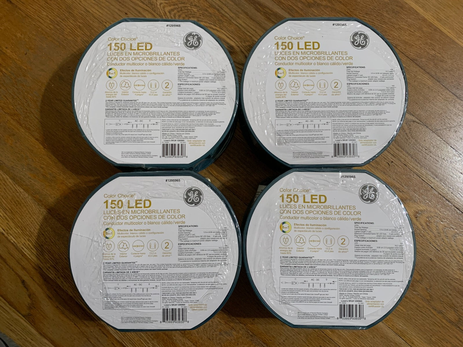 GE Color Choice 150-Count 43-ft Dual Color LED Christmas String Lights LOT GE - KOEEK