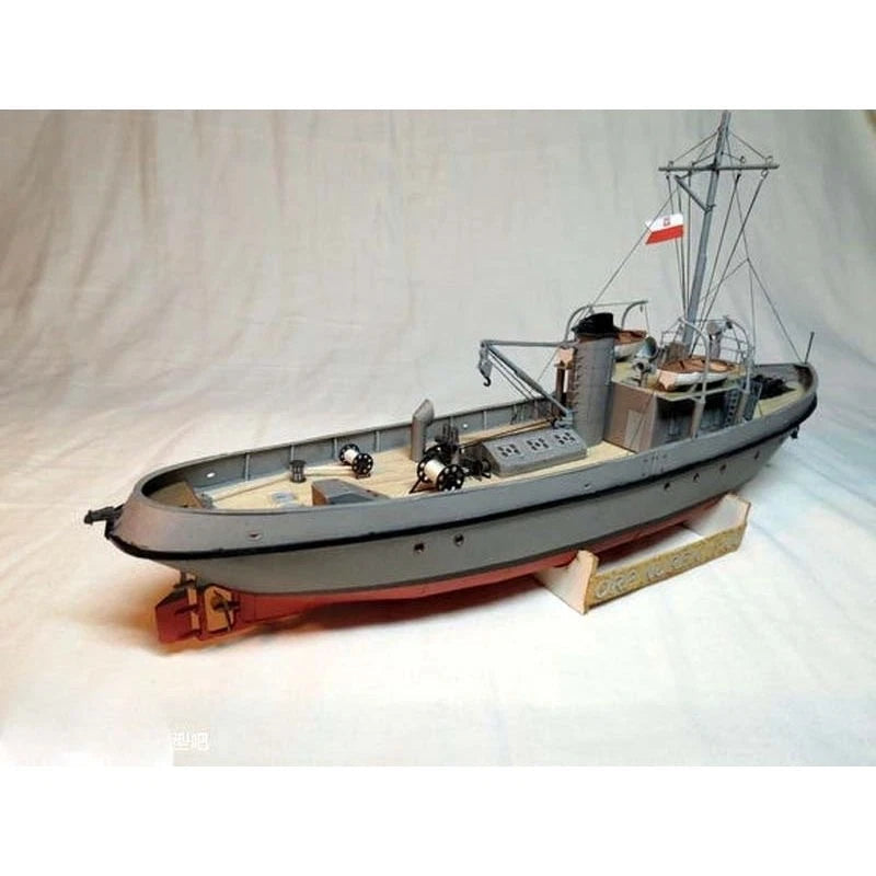 DIY Card Model: ORP Nurek Polish Tugboat - Relaxing Military Papercraft Project 07FC0E-D4 - KOEEK