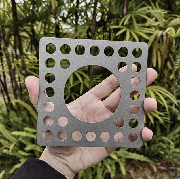 Pure Titanium Alloy Mesh Plate BBQ Bold Barbecue Camping Grill Plate 07FC0E-D4 - KOEEK