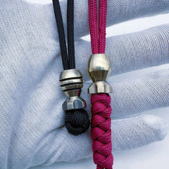 2pcs Brass Bomb Shape Bead Knife Paracord Lanyard EDC Beads Bracelet DIY Beads 07FC0E-D4 - KOEEK