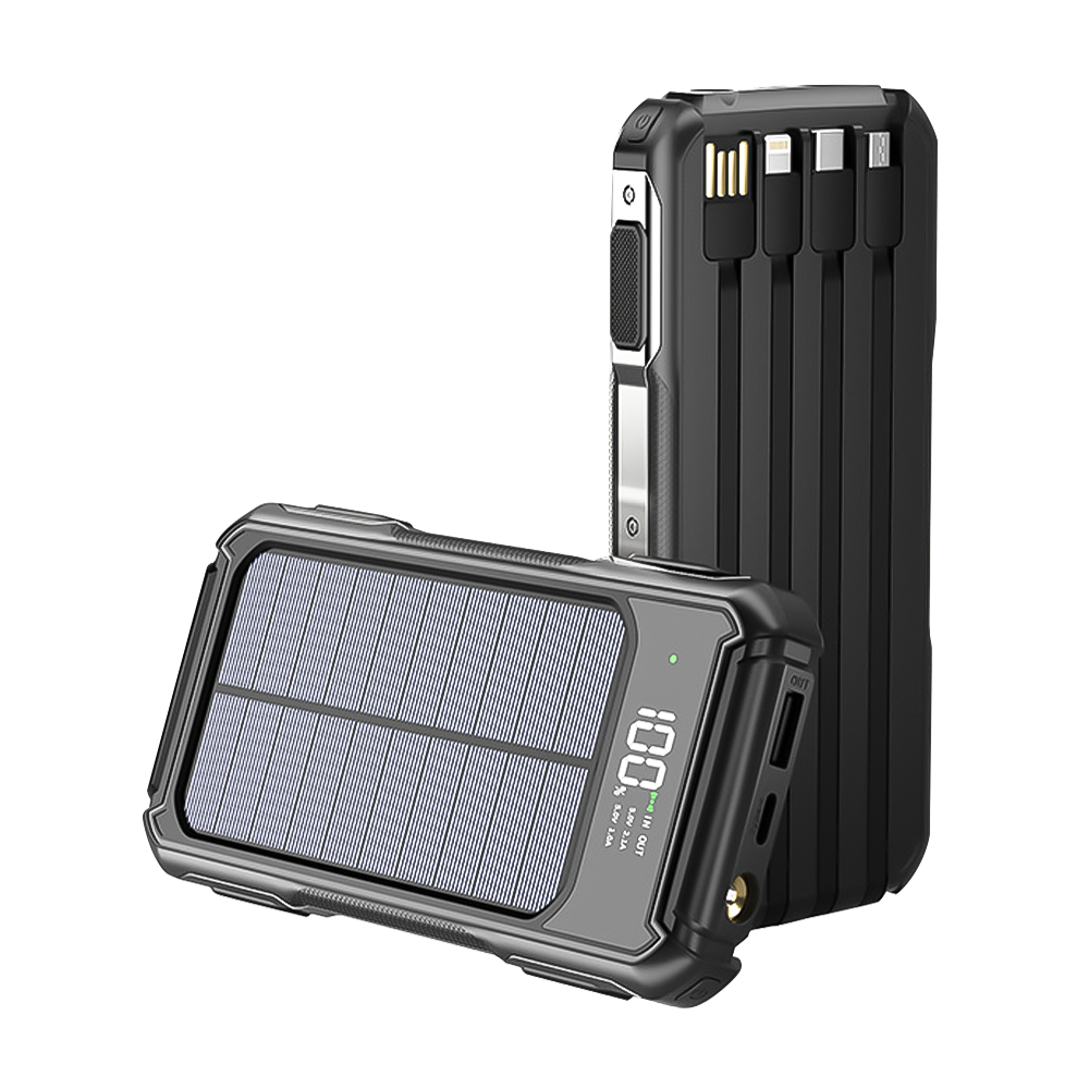 ny 400000mAh Portatil Solar De Bateria USB Cargador 4 Kabler Para Cellular Telefonos