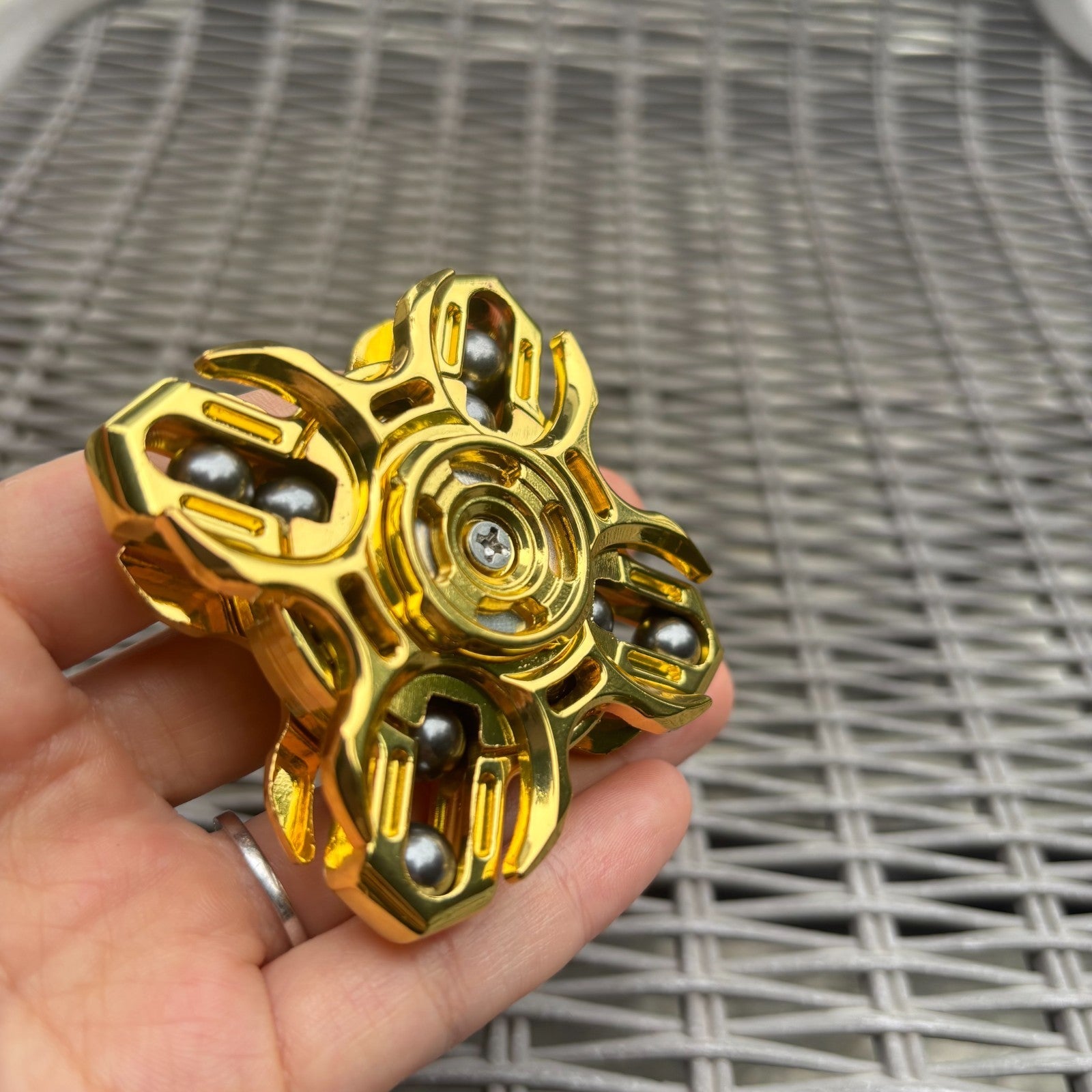 EDC Fidget Spinner Hand Spinner Double-Sided Linkage Stress Relief Toys 07FC0E-D4 - KOEEK