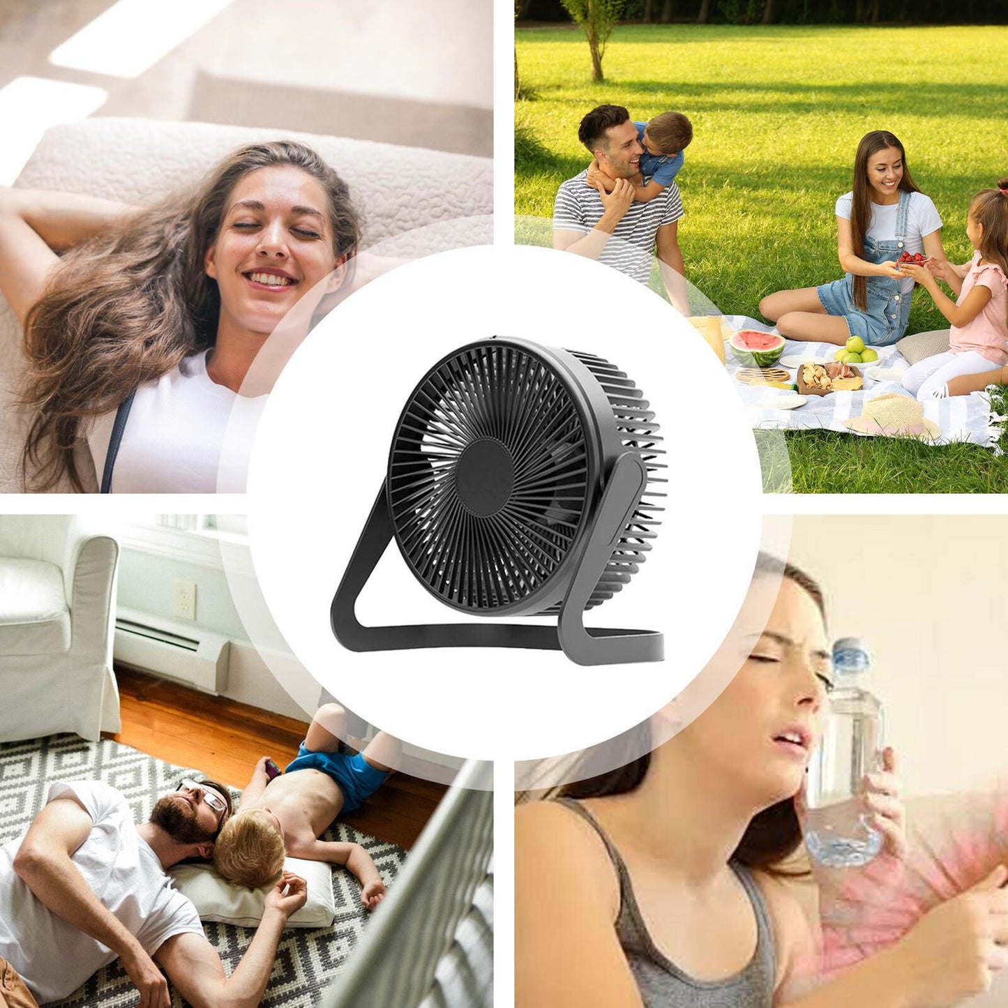 new Desk Fan Air Circulator Fan Mute Portable Cooling Fan, Small Air Circulator Fans koeek - KOEEK