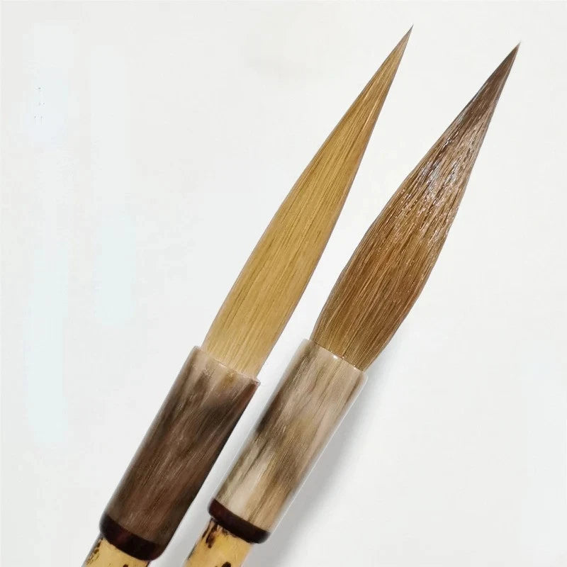 22cm Weasel Hair Handmade Professional Cursive Calligraphy Brush Drawing Pen 07FC0E-D4 - KOEEK