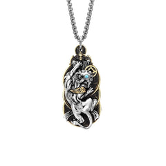 Pixiu Pendant Necklace Chinese Style Vintage  Charm Gift 07FC0E-D4 - KOEEK