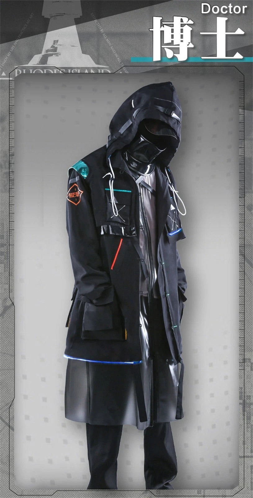Arknights Doctor Men's Clothing Coat Trousers Anime Uniform Suit Cosplay Costume 07FC0E-D4 - KOEEK