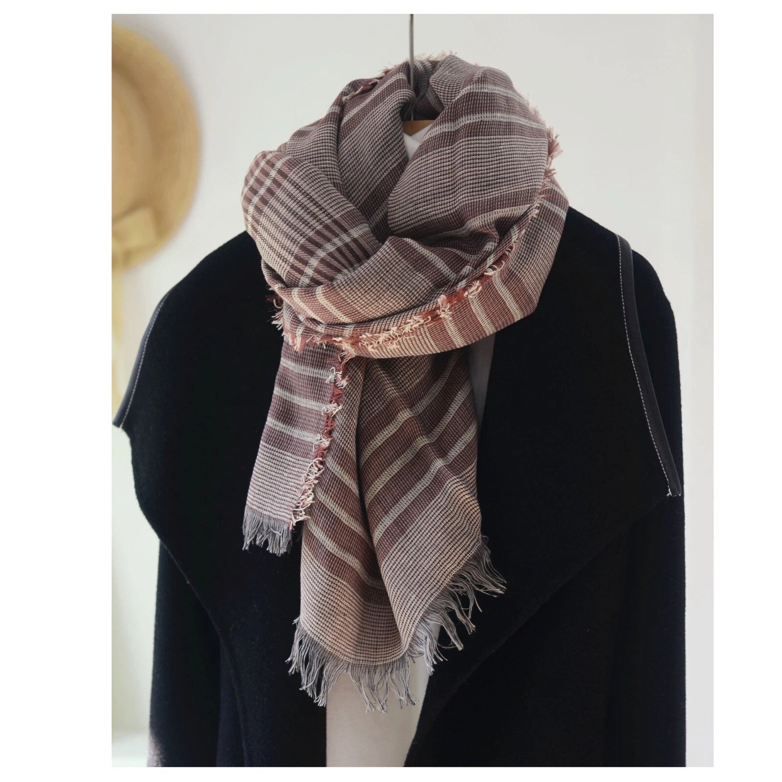 Mens Scotland Plaid Soft Cotton Scarf Casual Fashion Neckerchief Shawl Bandana 07FC0E-D4 - KOEEK