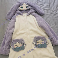 Frieren at the Funeral Pajamas Night-robe Sleepwear Warm Winter Homewear Set 07FC0E-D4 - KOEEK
