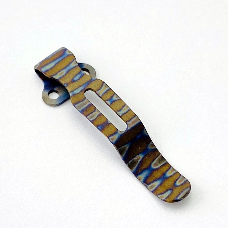 Custom Made Titanium Alloy Backclip DIY for Benchmade Bugout 535 Knives EDC 07FC0E-D4 - KOEEK