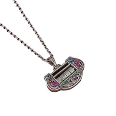 Lotus Enamel Pendant Necklace Elegant Cloisonne Jewelry Birthday Gift 07FC0E-D4 - KOEEK