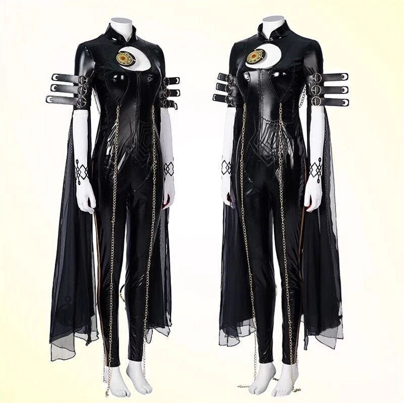Bayonetta Bodysuit Cosplay Tights Women Cosplay Costume Uniform Party Dress Suit 07FC0E-D4 - KOEEK
