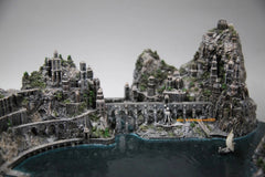 The Lord of the Rings The Hobbit Grey Havens Scene Display Resin Statue Model 07FC0E-D4 - KOEEK