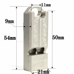EDC TC4 Titanium Lightweight Keychain Safe Whistle Outdoor Survival Whistle Tool 07FC0E-D4 - KOEEK