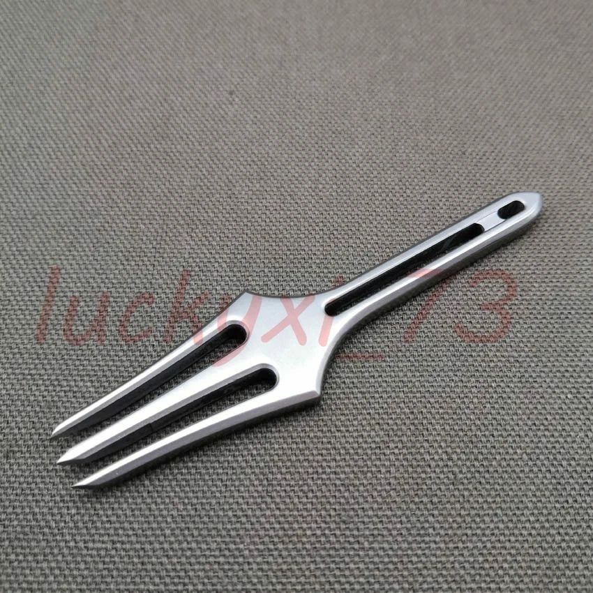 EDC TC4 titanium Multifunction Crowbar Harpoon fork outdoor camping tool 07FC0E-D4 - KOEEK
