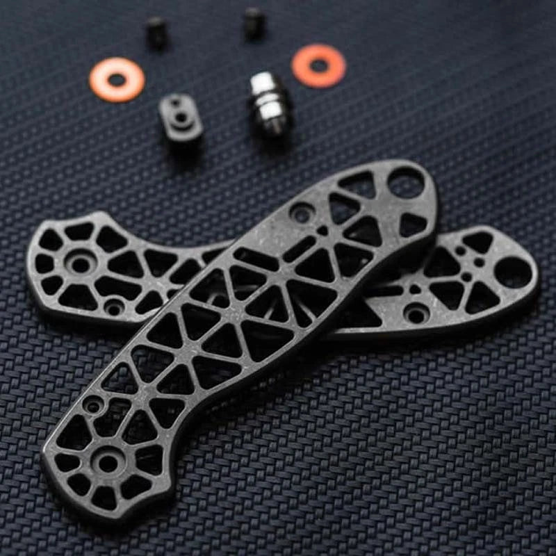 Titanium alloy Hollow Version Handle scales for Spyderco C223FRN Para3 Knives 07FC0E-D4 - KOEEK