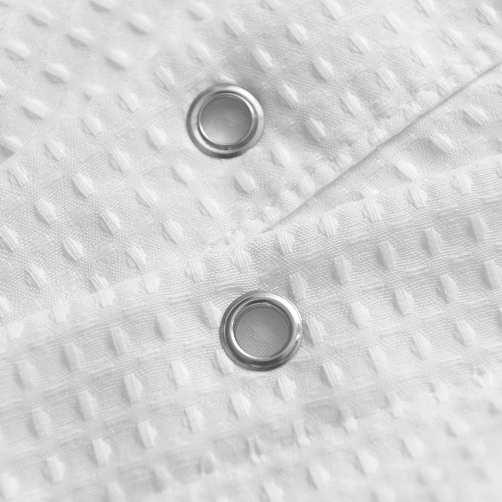 Shower Curtain Fabric 36 x 72 inches - Checkered Texture, Spa 07FC0E-D4 - KOEEK