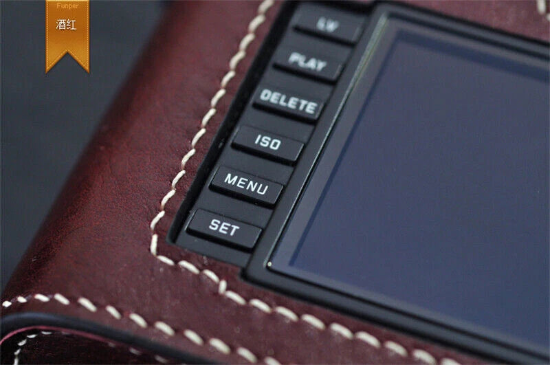Leather Protective Cover Half Case Handmade for Leica M240 M246 07FC0E-D4 - KOEEK