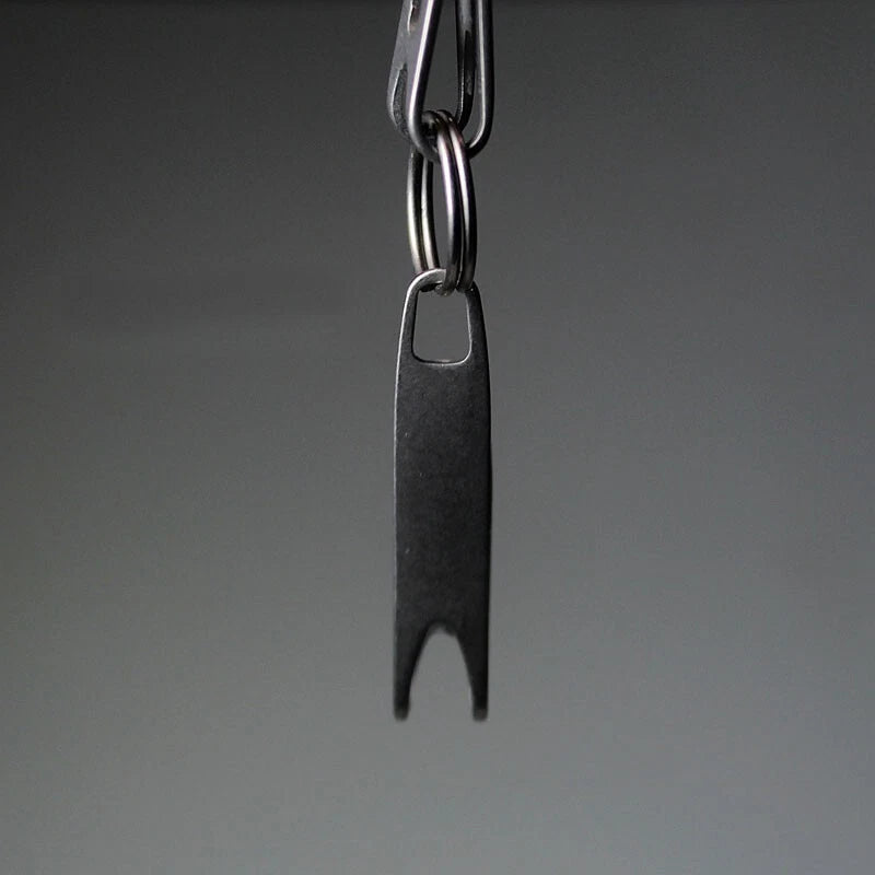 EDC Mini Titanium Alliy Portable Pocket Clip with Key Ring Universal Accessories 07FC0E-D4 - KOEEK