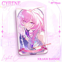 2Pcs/Set Anime Honkai: Star Rail Cyrene Figure Badge Decor Backpack Pendant Gift 07FC0E-D4 - KOEEK