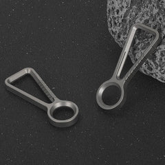 TC4 Titanium Alloy Keychain Car Key Chain Quality Portable Carabiner EDC Tool 07FC0E-D4 - KOEEK