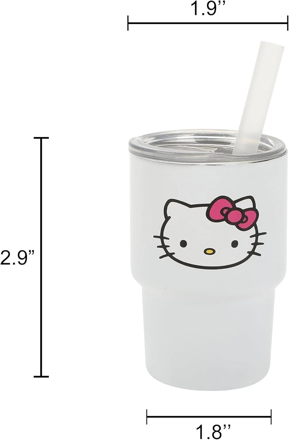Bioworld Hello Kitty & Friends Character Faces 4-Pack 3 Oz Mini Tumbler Set BIOWORLD - KOEEK
