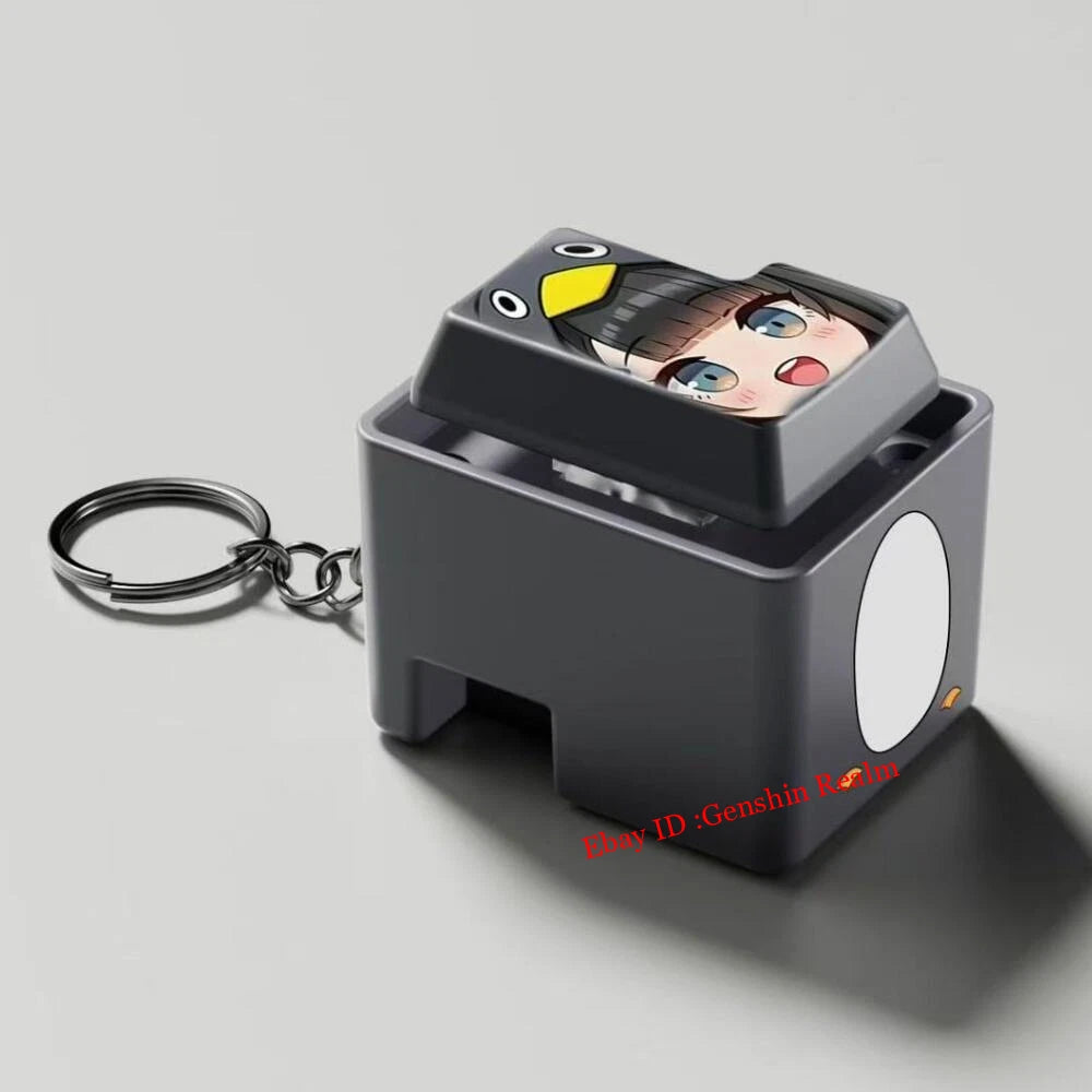 Anime Arknights:Endfield Endmin Talking Keychain Backpack Pendant Decor Gift 07FC0E-D4 - KOEEK
