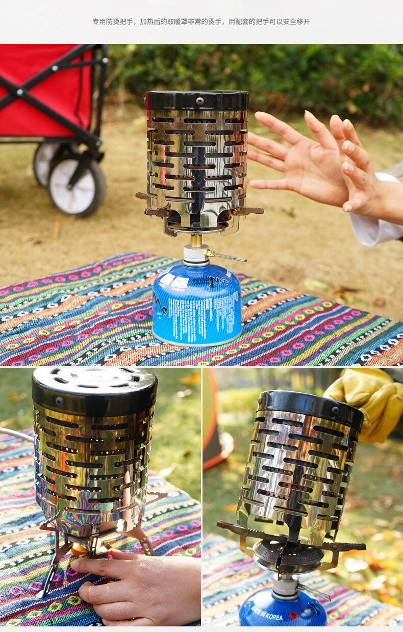 Outdoor Heating Hood Stove Tent Heater Equipment Camping Portable StainlessSteel 07FC0E-D4 - KOEEK