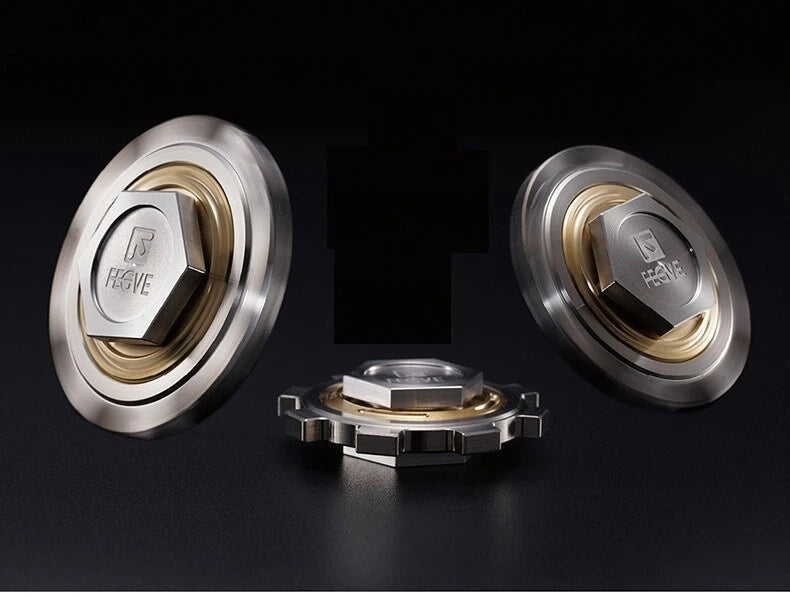 Titanium Brass Stainless Steel Fidget Spinner Kids Adult Fidget Toy EDC High-end 07FC0E-D4 - KOEEK