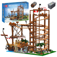 new Mould King 11013 Pirate Ship Roller Coaster Building Block Kid RC Toy 2174Pcs MOULD KING - KOEEK