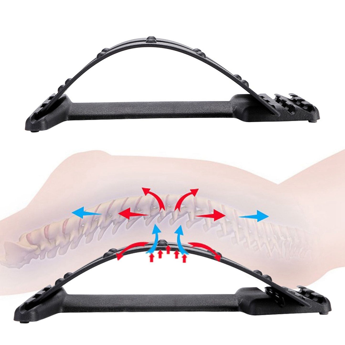 new Multi Level Magnet Back Er Lumbar Stretcher Back Spine Massage Waist Relax HGF koeek - KOEEK