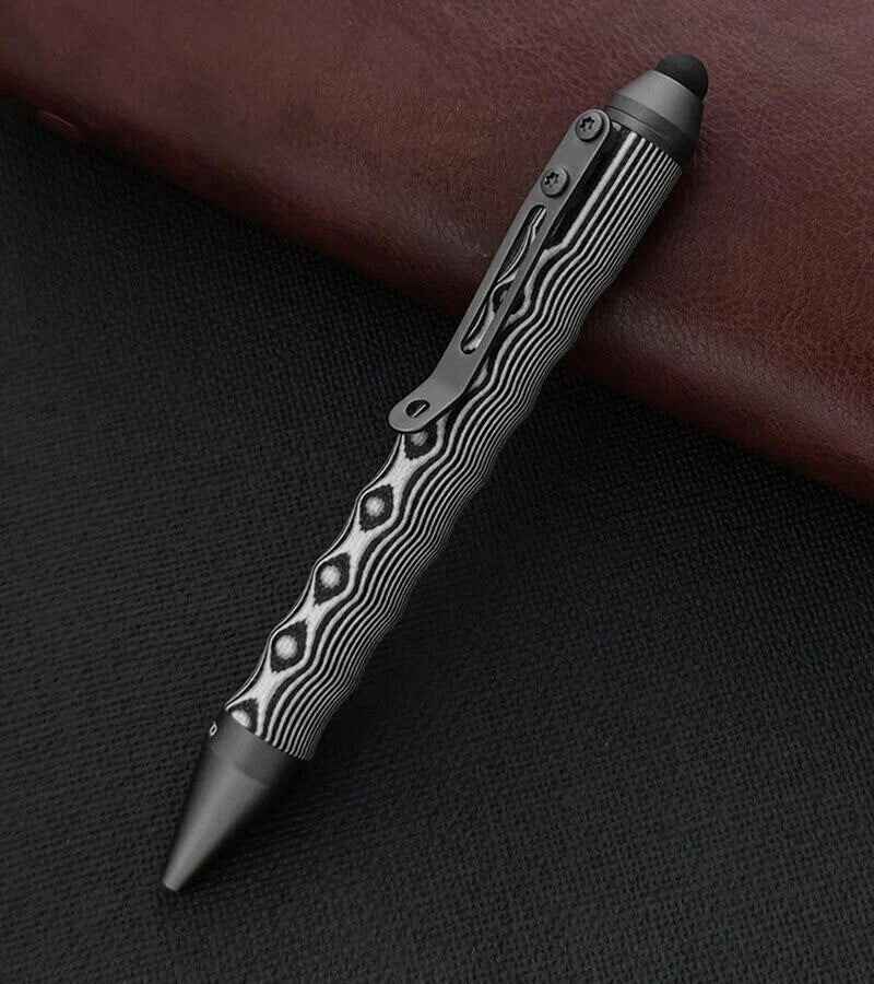 G10 Aluminum Alloy Ballpoint Pen with Stylus Tip Touch Screen EDC Writing Pen 07FC0E-D4 - KOEEK