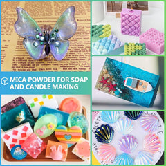 new Mica Powder,7.05OZ（200g）,Purple Rose Powder Pigment for Purple 07FC0E-D4 - KOEEK