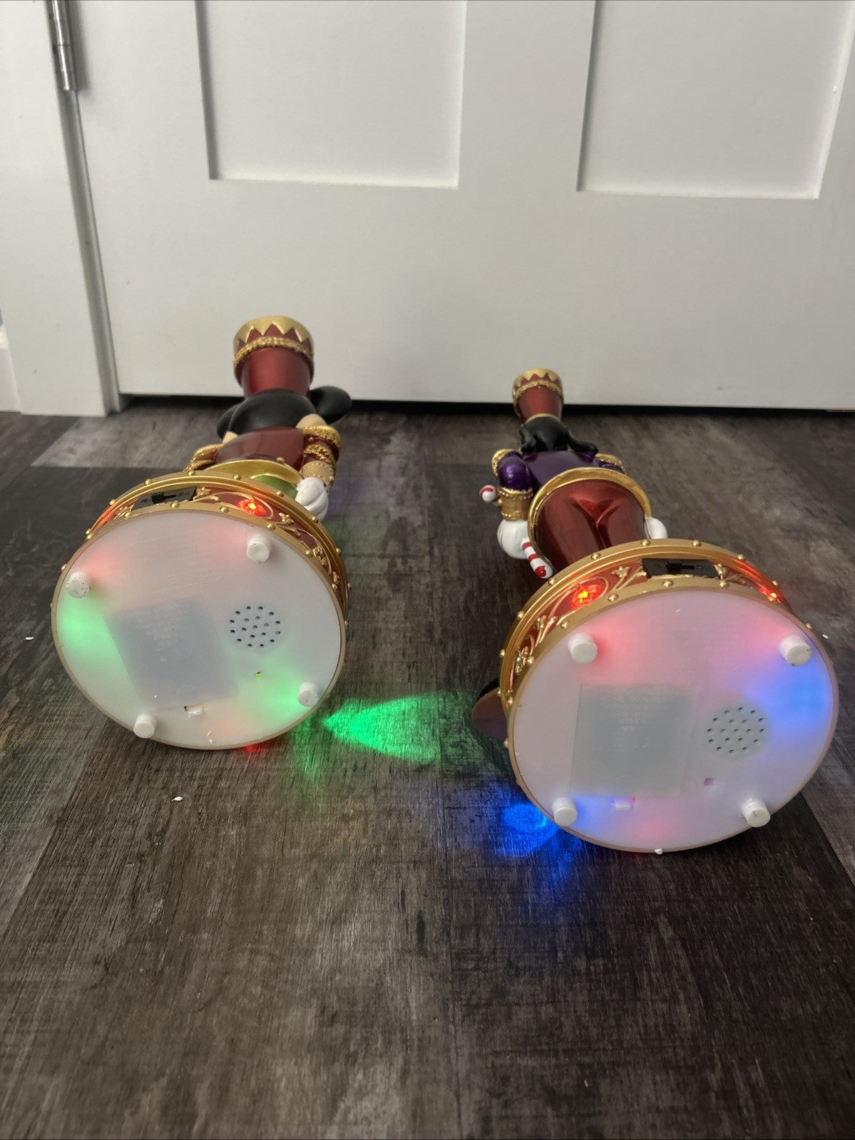 Disney Christmas Mickey Mouse & Goofy 18” NUTCRACKER SET Lights & Music Statues DISNEY - KOEEK