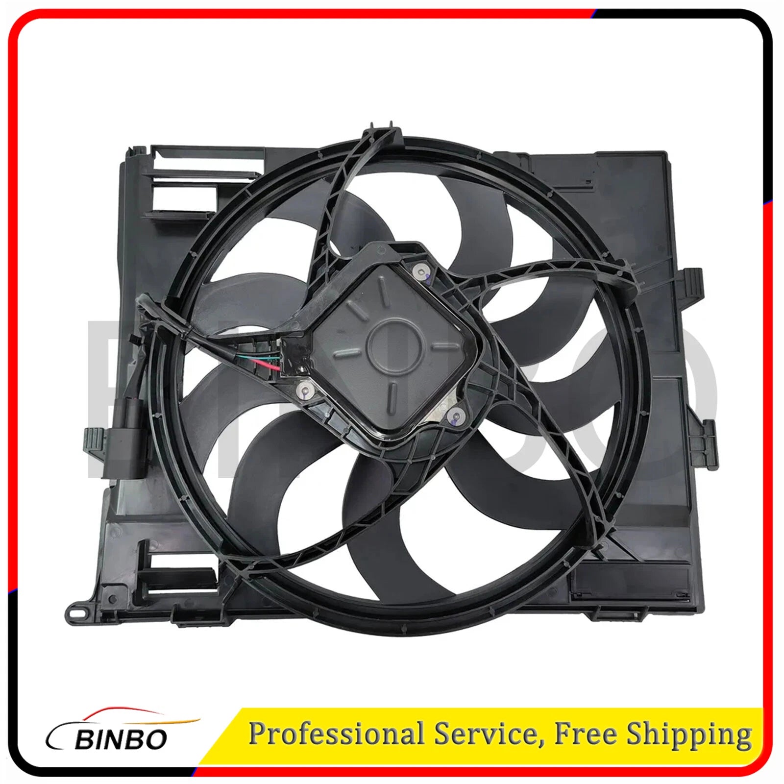 Radiator Cooling Fan Assembly For BMW 230i 330i 340i 430i 440i 16-20 17428625440 07FC0E-D4 - KOEEK
