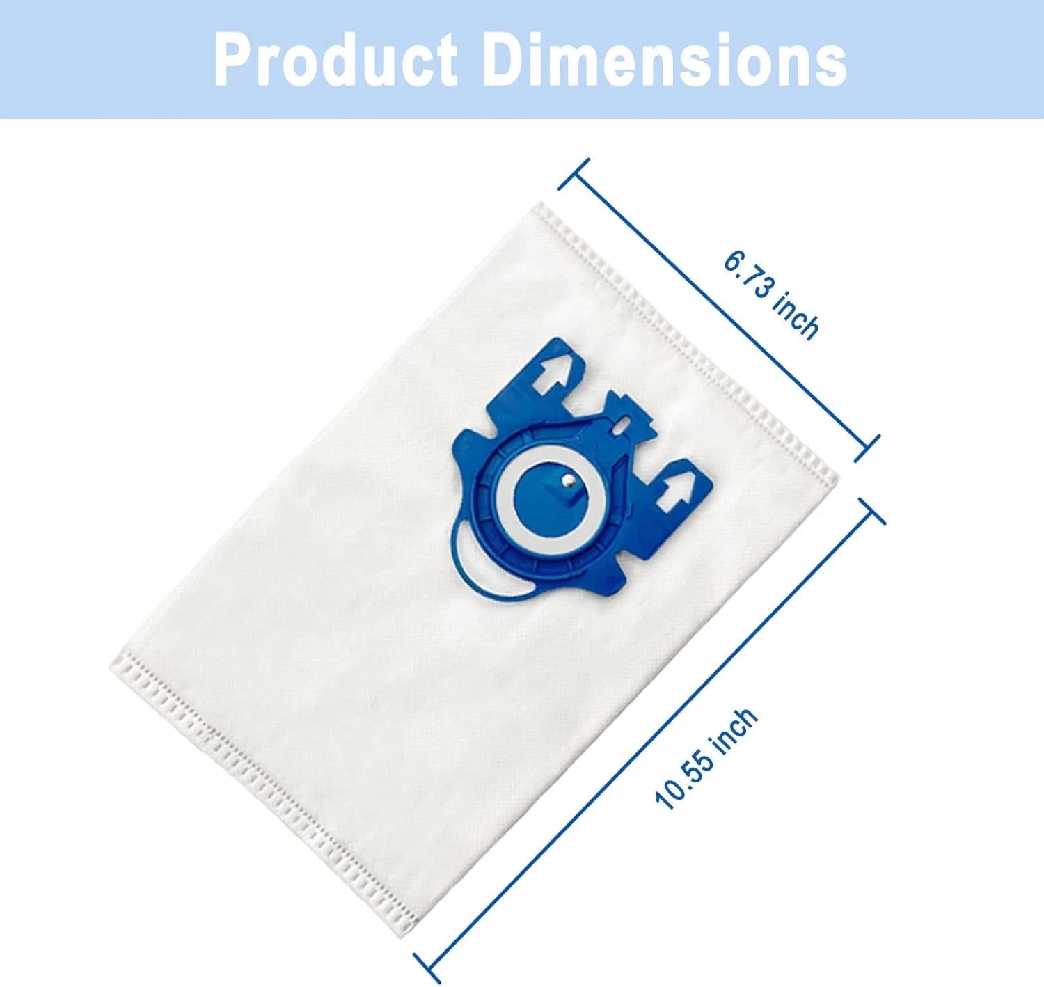 16 packs of 3D GN vacuum cleaner filter bags, vacuum cleaner 07FC0E-D4 - KOEEK