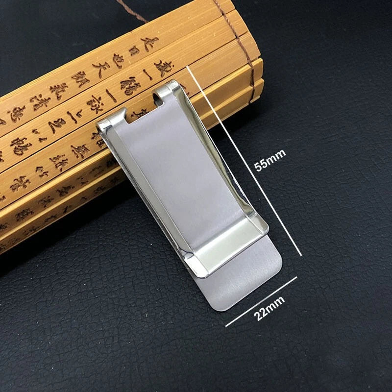 Titanium Ti Money Clip Wallet Metal Credit Card Cash Holder Bottle Opener EDC 07FC0E-D4 - KOEEK