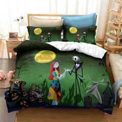 US Size The Nightmare Before Christmas 3PCS Bedding Set Duvet Cover Pillowcases 07FC0E-D4 - KOEEK