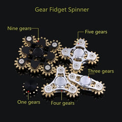 Spinner Toys Metal Brass Finger Focus Hand Stress Cube Relief Gears Fidget Tools 07FC0E-D4 - KOEEK