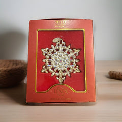 Lenox 2010 Snow Majesty Annual Christmas Snowflake Ornament NIB LENOX - KOEEK