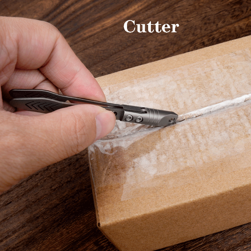 Mini Titanium Alloy Keychain Tweezers Pry Bar EDC Portable Outdoor Clamping Tool 07FC0E-D4 - KOEEK