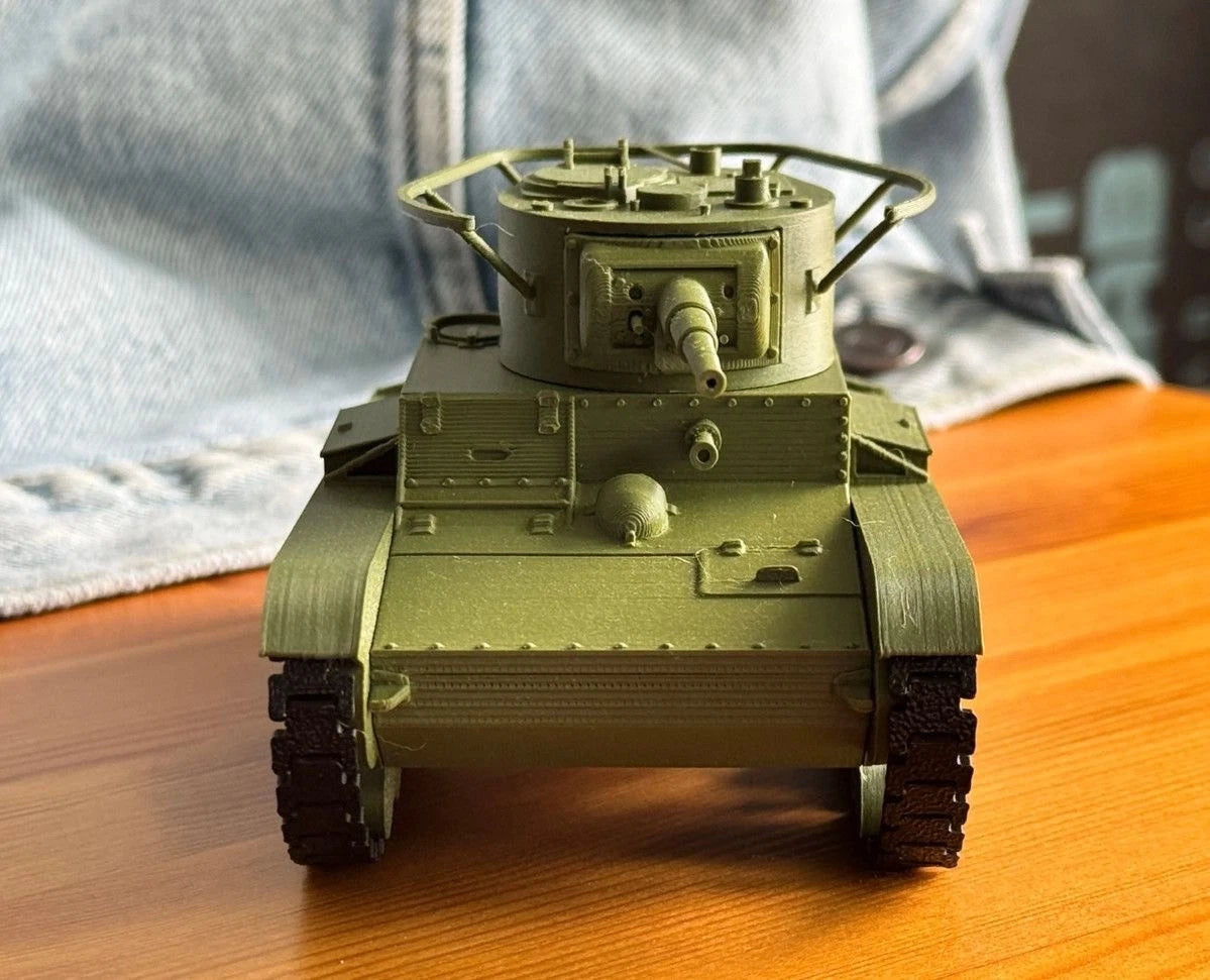 1:35Soviet T-26 Light Tank Assembled ModelStatic Military Vehicle DesktopOrnamen 07FC0E-D4 - KOEEK