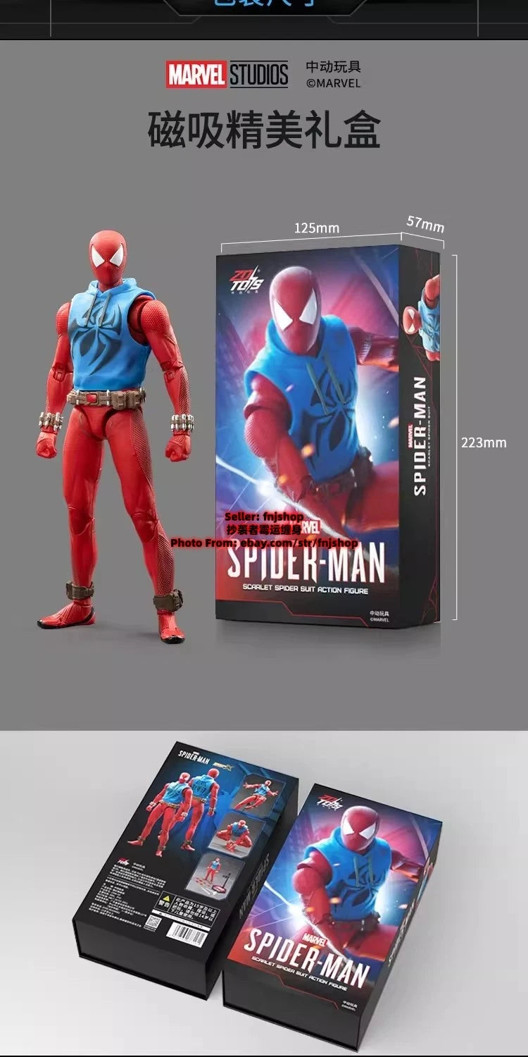 ZD Toys Spider-Man Scarlet Spider 1/10 Collectible Action Figure Boxed IN STOCK ZD_TOY - KOEEK