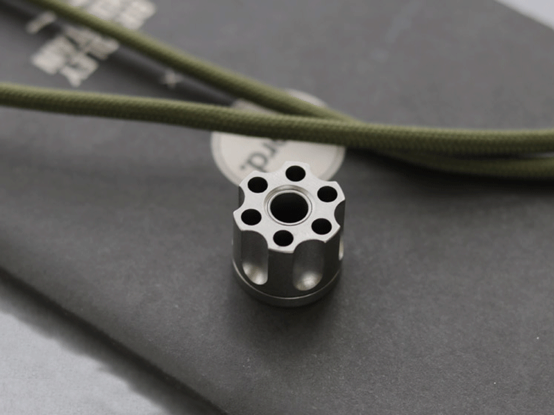 Titanium Detachable Knife Lanyard BeadNecklace Paracord Pendant Charm EDC 07FC0E-D4 - KOEEK