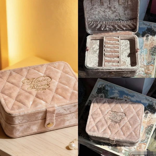 Flower Knows 2026 Limited Velvet Jewelry Box Quilted Cosmetic Storage Case FLOWER_KNOWS - KOEEK
