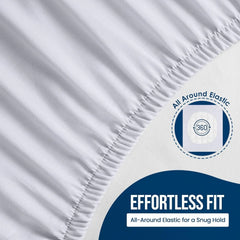 Waterproof Mattress Protector Twin Size, Premium Terry Mattress Cover 200 GSM 07FC0E-D4 - KOEEK