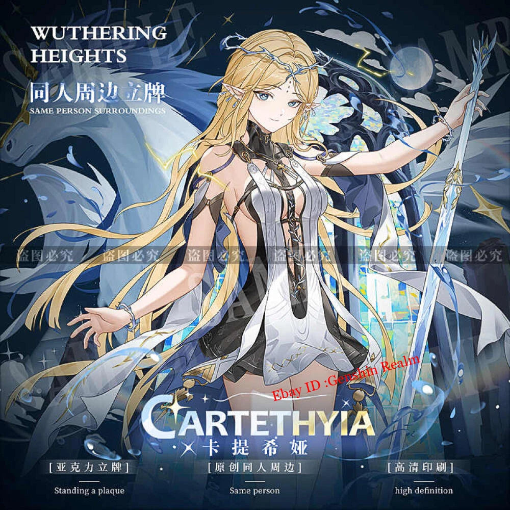 Anime Wuthering Waves Cartethyia Deluxe Acrylic Desktop Stand Figure Collection 07FC0E-D4 - KOEEK